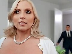Office environment turns blonde on and makes her get penetrated