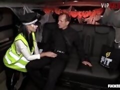 "VIPSEXVAULT- Super HOT Busty MILF Fucked On Halloween In a Czech Taxi"