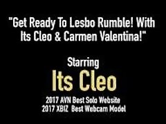 "Lesbian Wrestling Showdown With Carmen Valentina & Its Cleo!"