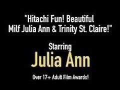 "Hitachi Fun! Beautiful Milf Julia Ann & Trinity St. Claire!"