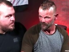 "Bearback - Hearing Impaired Silver Daddy Face Fucked By Hunter Scott"